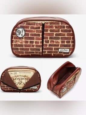 Mad Beauty Harry Potter Platform 9 3/4 Cosmetic Makeup Bag LIKE NEW!
